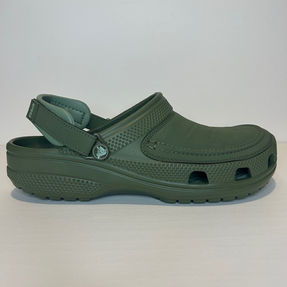 Crocs Yukon Vista II LiteRide Clog Men 11 Olive Green Comfort Slip On 207689-309